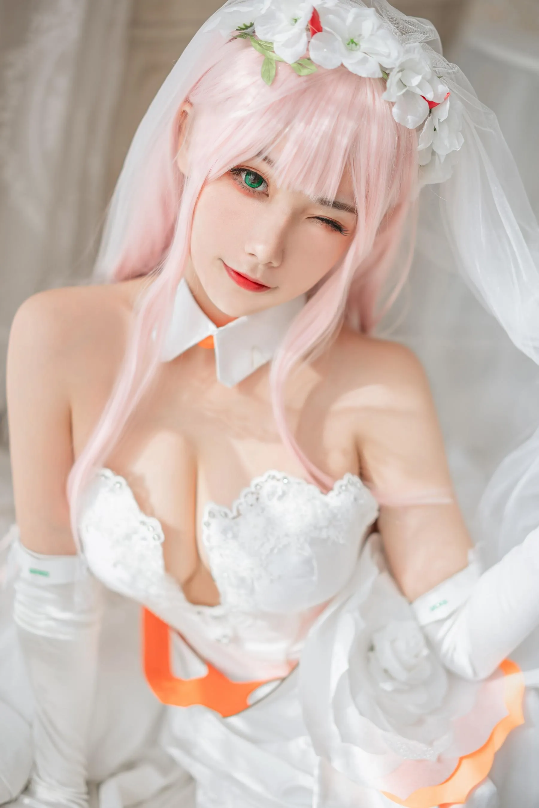 Momoko葵葵 – NO.36 DARLING in the FRANXX 02 泳装 兔女郎花嫁 [61P]插图9